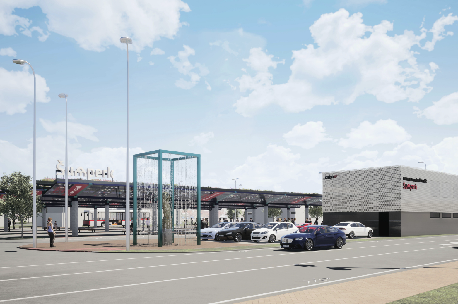 Rekonstrukce autobusového nádraží v Šumperku je ve finále, otevřeno bude v lednu 2021